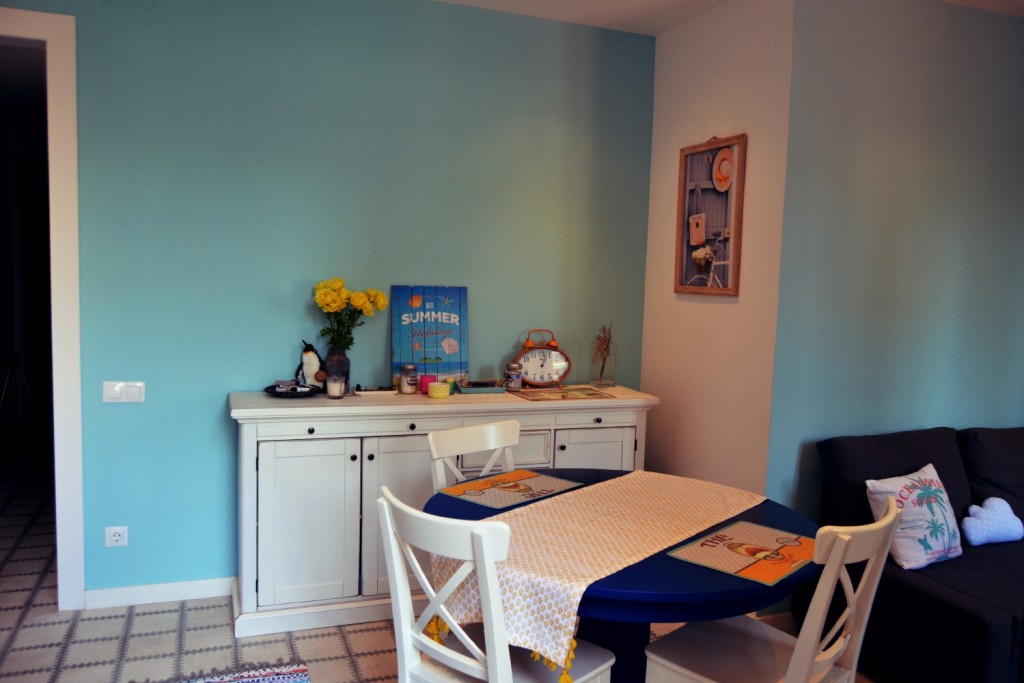 Dining area in my Meditteranean living room