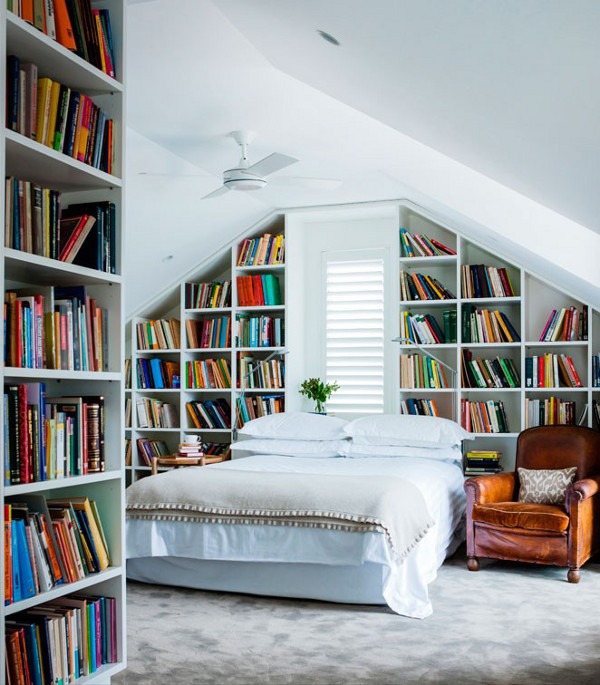 bedroom library