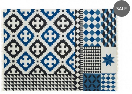 Blue kilim rug