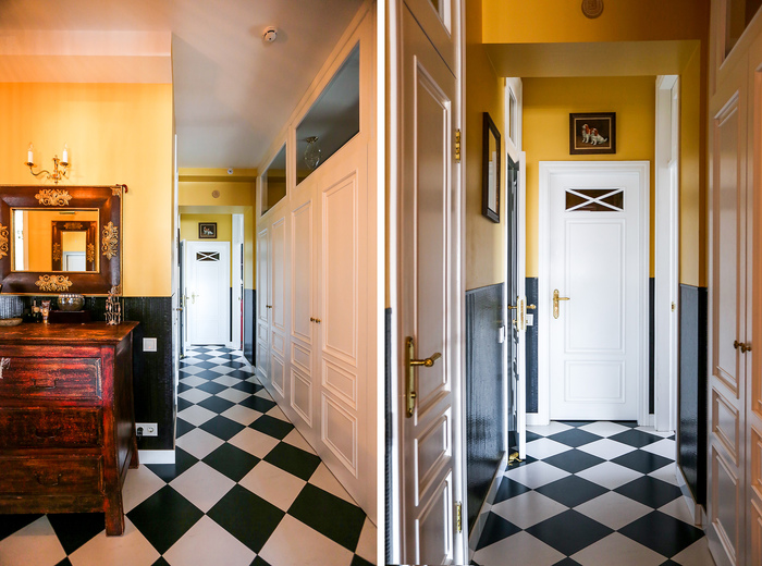 Home tour: Entry hall and fanlight doors