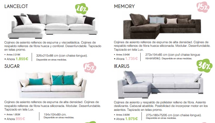 La Oca Sofas on sale