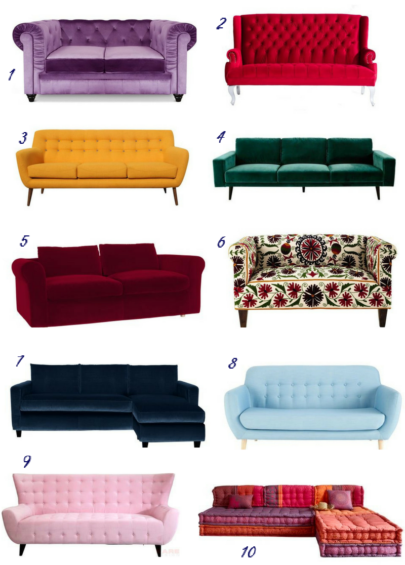 My roundup of 10 statement sofas in Spanish shops