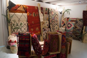 Vintage rugs from Hands and Lands at Singulares Inventory Room