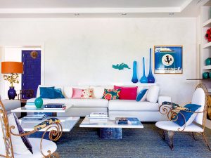 Mediterranean style living room by Marta de la Rica