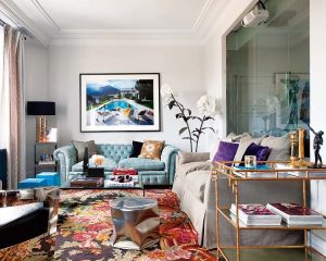 Living room designed by Jean Porsche