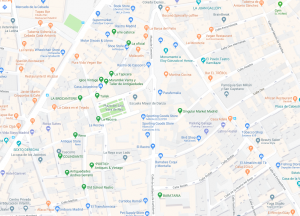 Best shops in Madrid Rastro: map