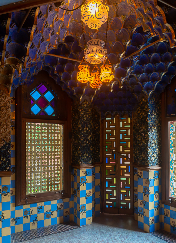 Blue smoking room Casa Vicens, Barcelona