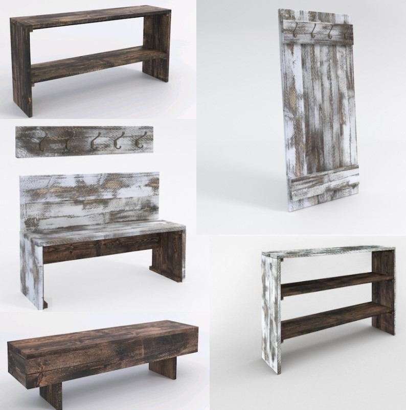 Deko Palace rustic entryway furniture