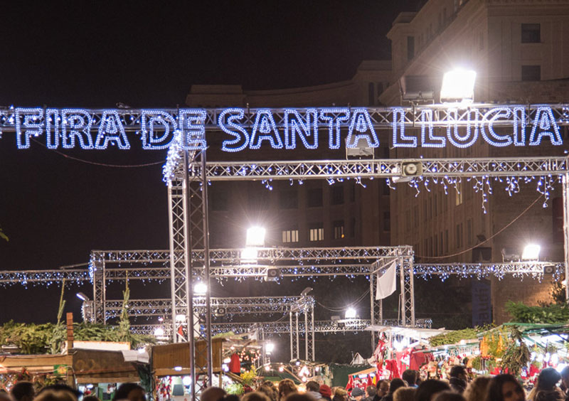 Main Christmas market in Barcelona