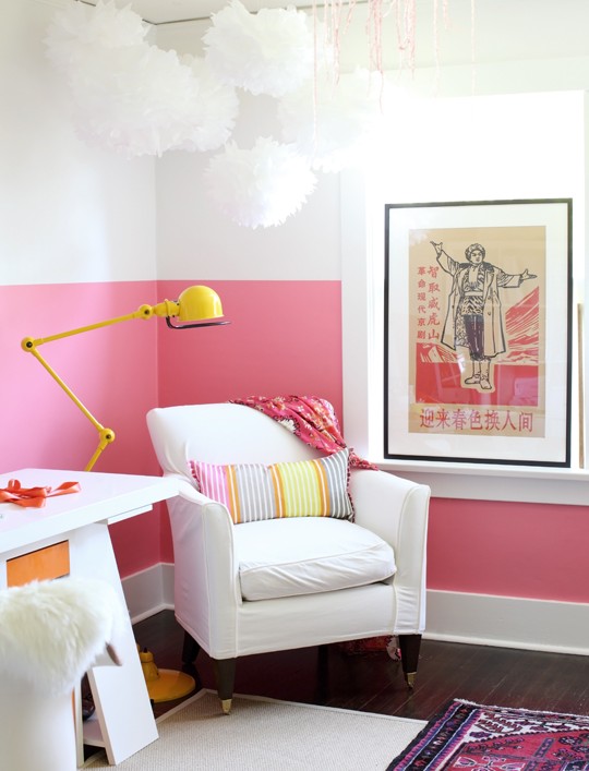 bubblegum color block wall-1