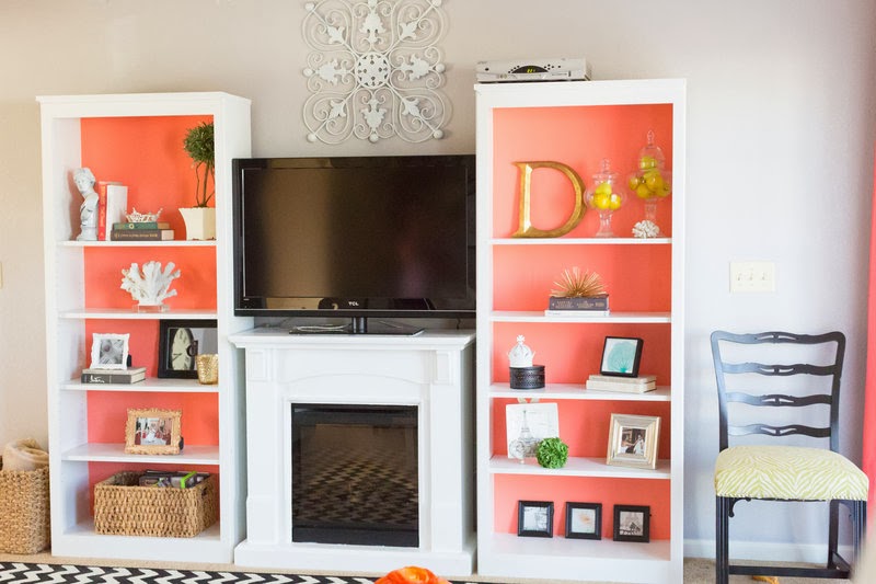 DIY coral cabinets