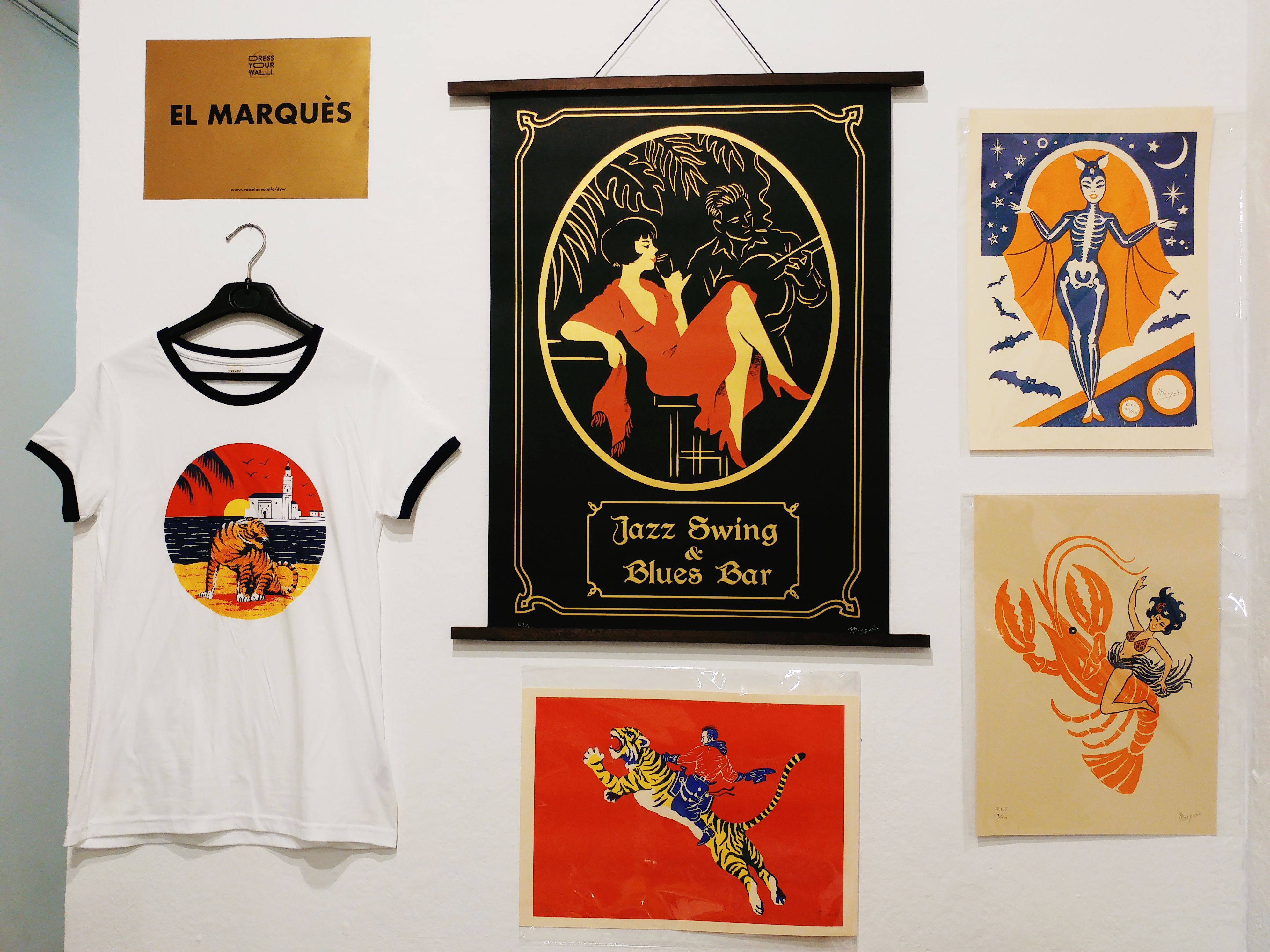 Illustrations by Adria Marqués at ´Dress Your Wall' 2018 in Barcelona