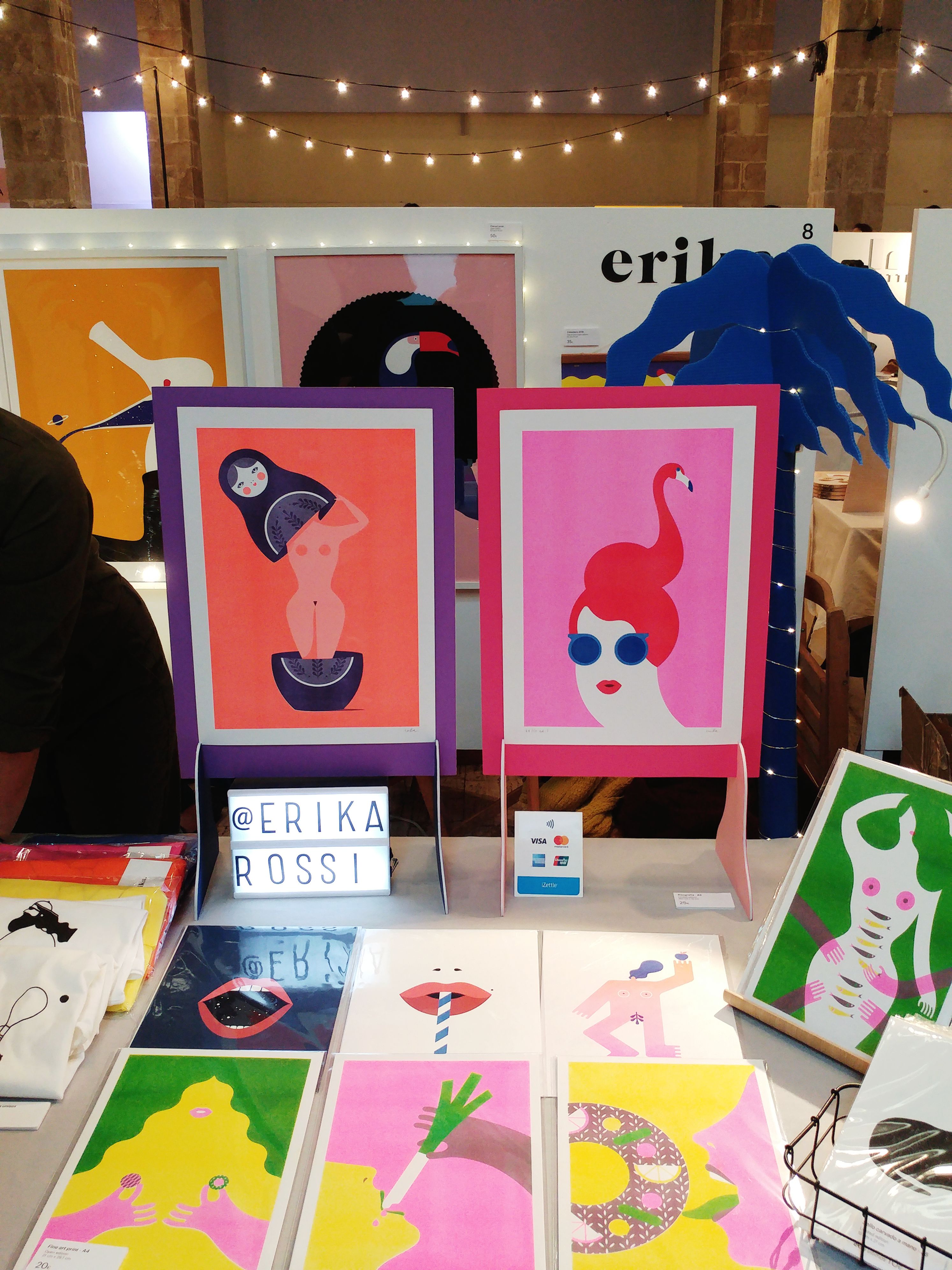 Erika Rossi illustrations at Festivalet Barcelona 2018