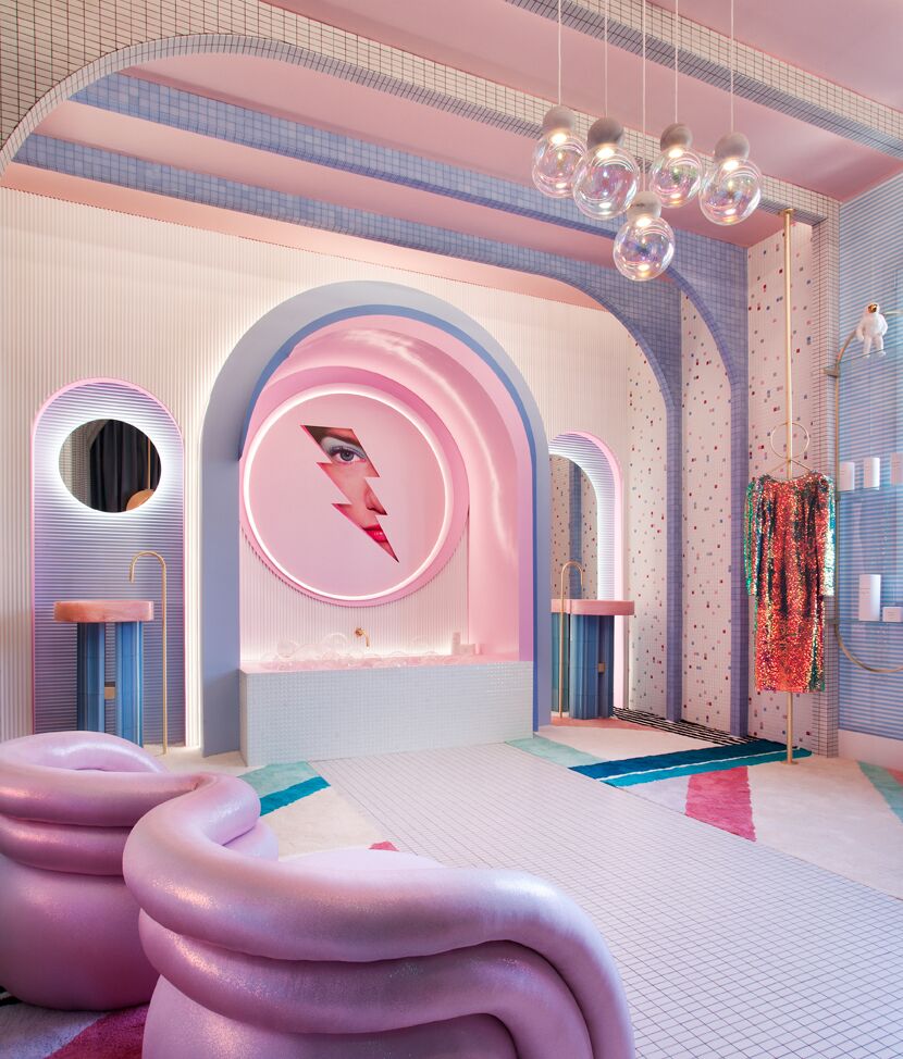 Wonder Galaxy dressing room by Patricia Bustos at Casa Decor 2019