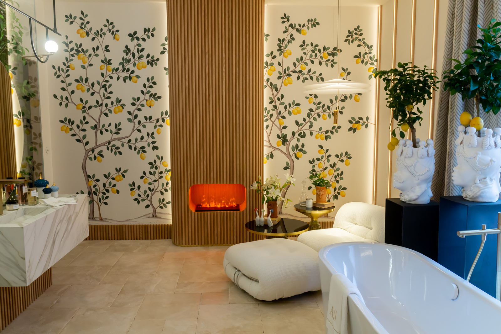 Italian Terme style bathroom by AS Interiorista at Casa Decor 2019