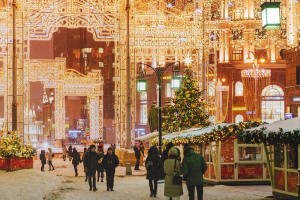 Christmas lights in Moscow