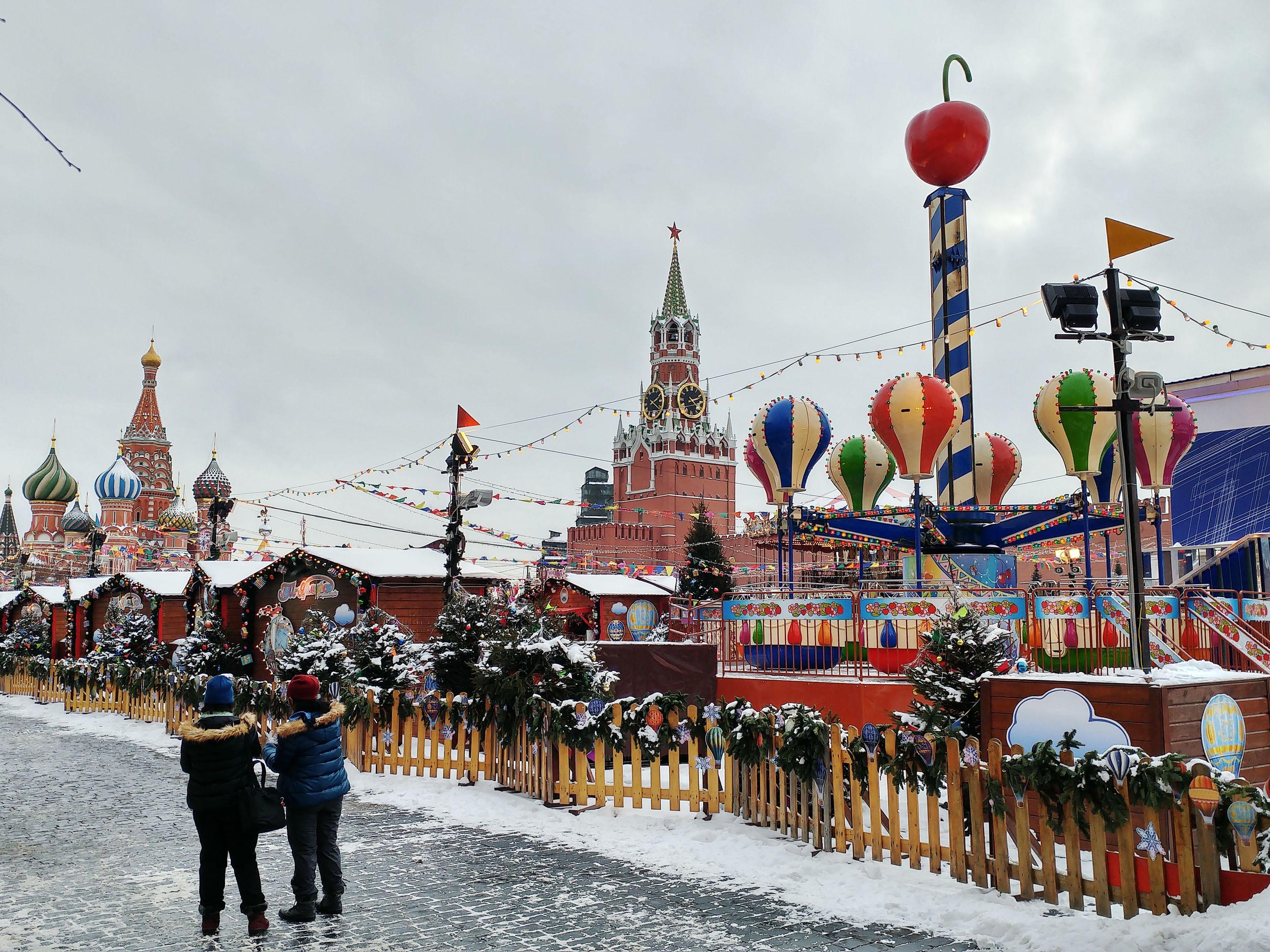 Red Square, Moscow, during winter holidays